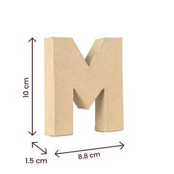Mini Mache Letter M 10cm image number 4