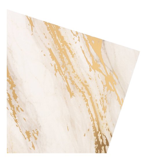 White Marble Foil Card A4 16 Pack image number 2