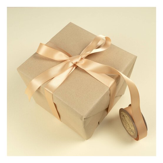 Gold Double-Faced Satin Ribbon 18mm x 5m image number 3