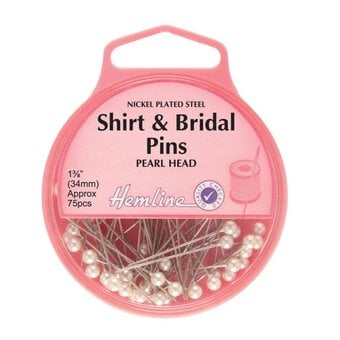 Hemline Shirt and Bridal Pins 75 Pack