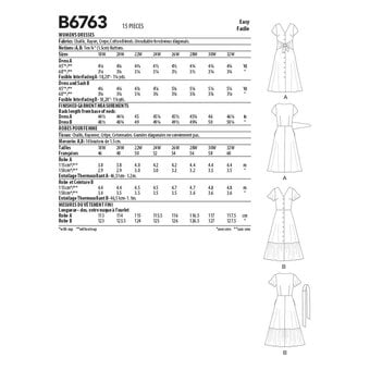 Butterick Women’s Dress Sewing Pattern B6763 (26W-32W)
