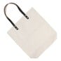 Natural Canvas Tote Bag with Leather Strap 42cm x 38cm image number 1