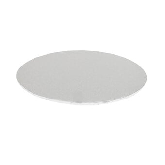 Silver Round Double Thick Card Cake Board 8 Inches