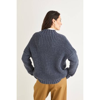 Hayfield Bonus Aran Cable Sweater Pattern 10225 image number 3