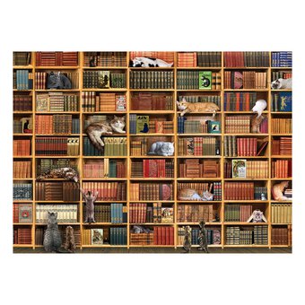 Cobble Hill The Cat Library Jigsaw Puzzle 1000 Pieces