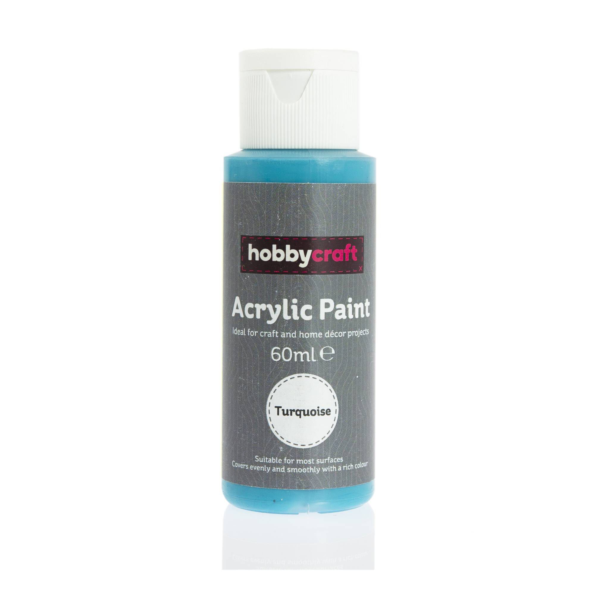 Turquoise Acrylic Paint 60ml Hobbycraft