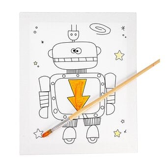 Robot Colour-in Canvas image number 3