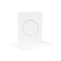 Mini White Trifold Circle Aperture Cards and Envelopes 4 Pack image number 1