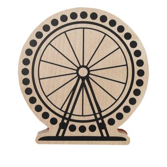 London Eye Wooden Stamp 11.5cm x 11cm