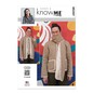 Know Me Men's Jacket and Scarf  Sewing Pattern ME2097 (AA 34-42) image number 1