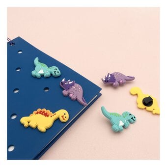Dino Silicone Accessory Charms 6 Pack