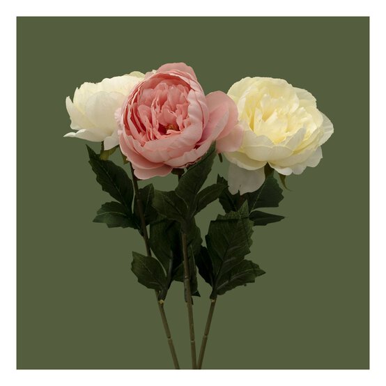 White Peony Stem 55cm image number 4