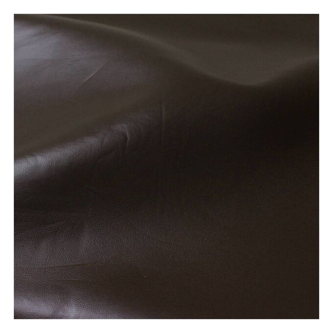 Chocolate Polyester Leatherette Fabric Pack 152cm x 2m