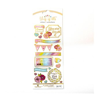Paper House Self Care Pastel Stickers 38 Pack