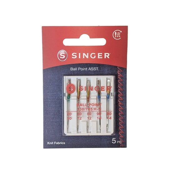 Singer Assorted Ballpoint Machine Needles 5 Pack image number 1