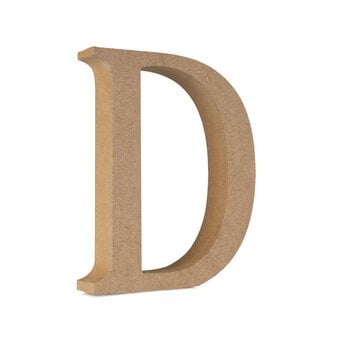 MDF Wooden Letter D 13cm