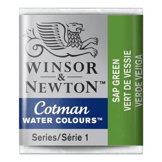 Winsor & Newton Cotman Sap Green Watercolour Half Pan image number 1