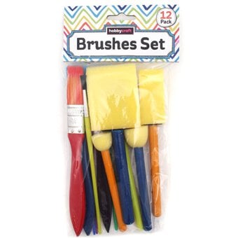 Kids Paint Brush Set 12 Pack