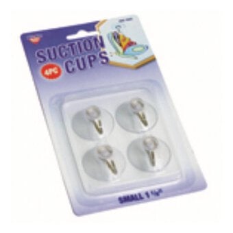 Suction Cups with Hooks 4 Pack