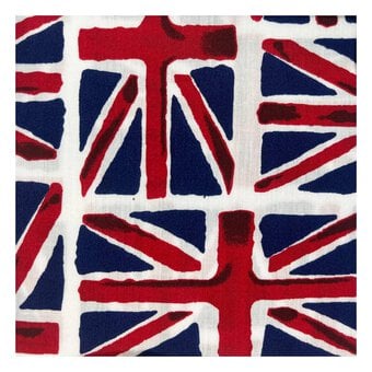 Union Jack Poly Cotton Fabric by the Metre