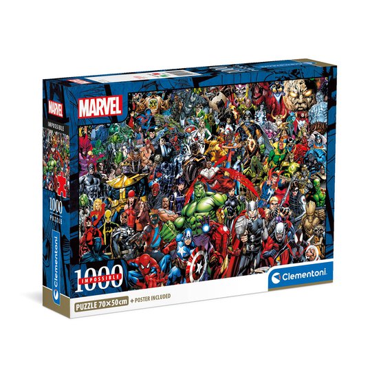 Clementoni Marvel Impossible Jigsaw Puzzle 1000 Pieces image number 1
