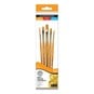 Daler-Rowney Gold Taklon Assorted Synthetic Brushes 5 Pack image number 1