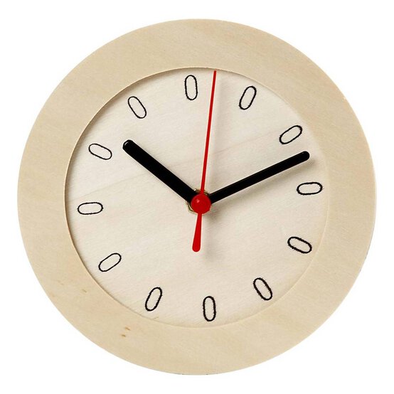 Wooden Clock Kit 15cm