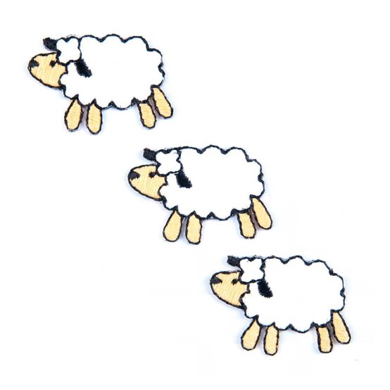 Trimits Sheep Iron-On Patches 3 Pack image number 1
