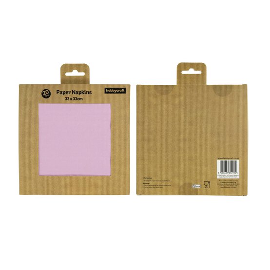 Candy Pink Napkins 20 Pack image number 5