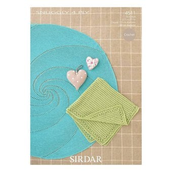 Sirdar Snuggly 4 Ply Crochet Blankets Digital Pattern 4511