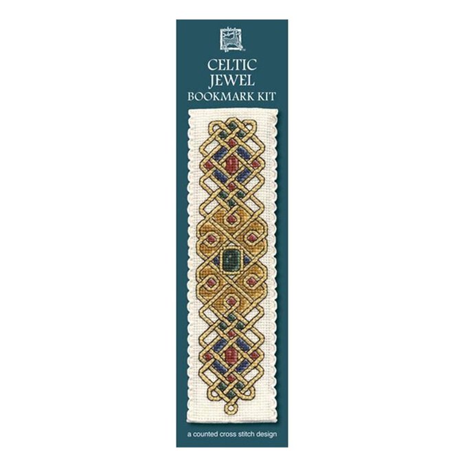 Textile Heritage Celtic Jewel Bookmark Cross Stitch Kit image number 1