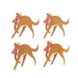 Dog with Scarf Card Toppers 4 Pack image number 1