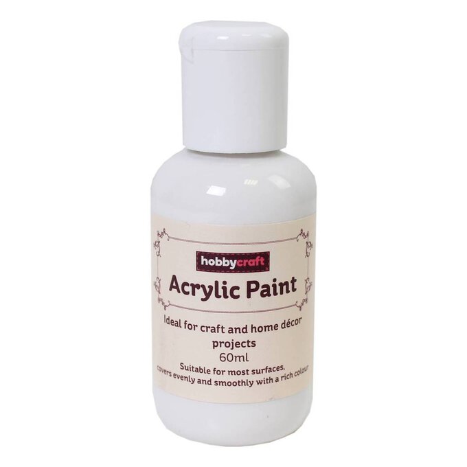 White Home Craft Acrylic Paint 60ml image number 1