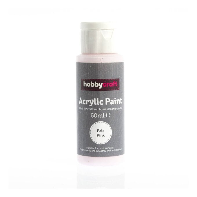 Pale Pink Acrylic Craft Paint 60ml image number 1
