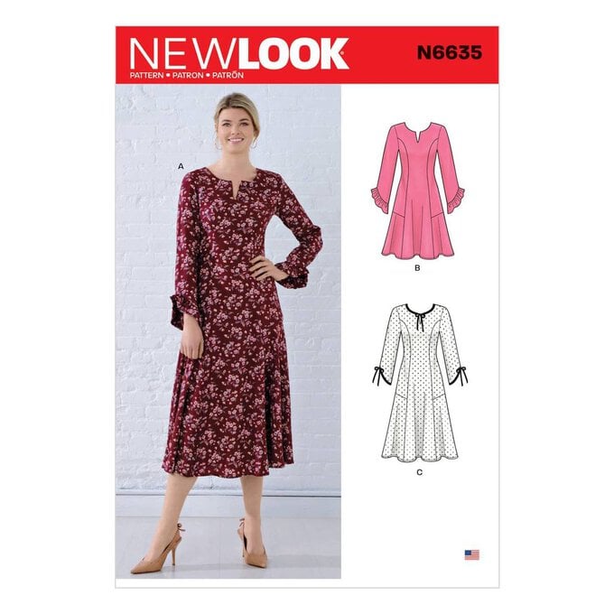 New Look Women’s Dress Sewing Pattern N6635 image number 1