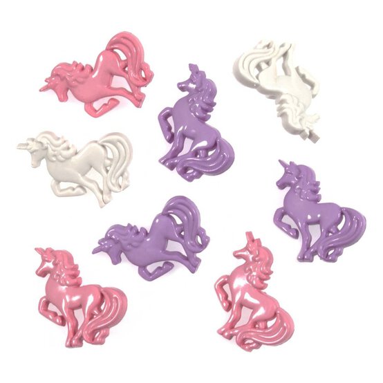 Trimits Unicorn Novelty Buttons 6 Pieces image number 1