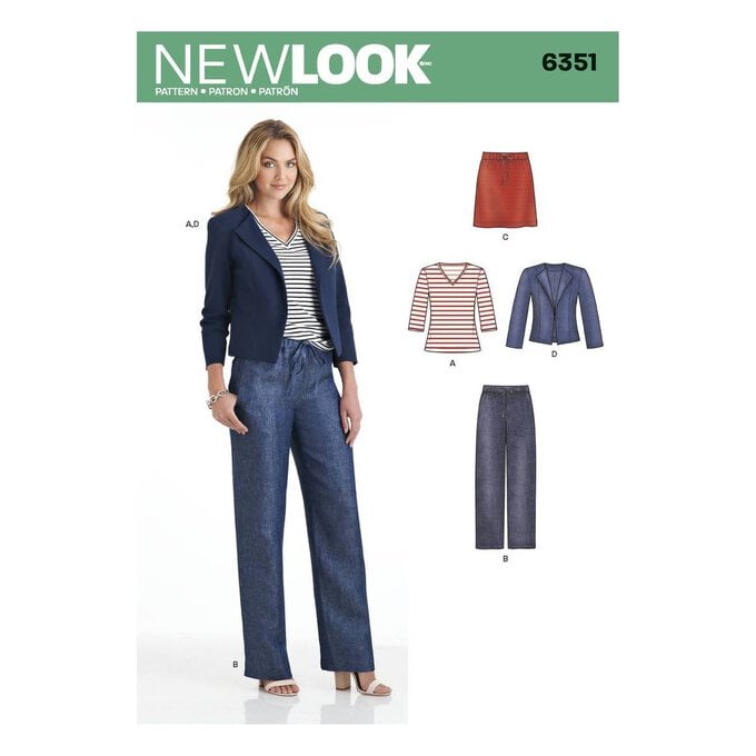 New Look Women's Separates Sewing Pattern 6351 image number 1