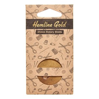 Hemline Gold Rotary Cutter Blade 45mm image number 2