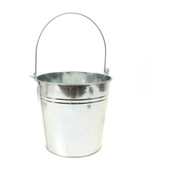 Decorate Your Own Large Metal Bucket 22cm x 17cm x 21cm image number 1