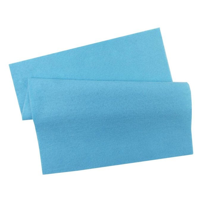 Baby Blue Polyester Felt Sheet A4 image number 1