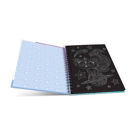 Nebulous Stars Black Pages Colouring Book image number 3