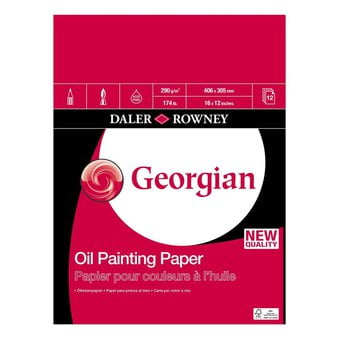 Daler-Rowney Georgian Oil Block Pad 40.6cm x 30.5cm 12 Sheets