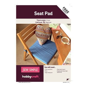 FREE PATTERN Sew a Fat Quarter Seat Pad