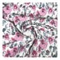 Pink Soft Pleat Floral Fabric by the Metre image number 1