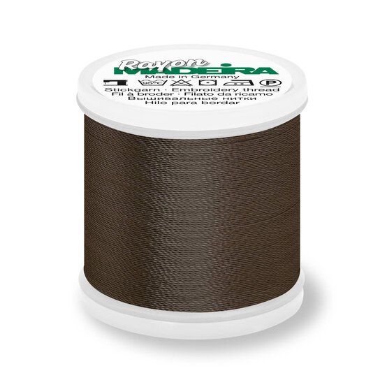 Madeira Dark Tawny Brown Rayon 40 Thread 200m (1059) image number 1