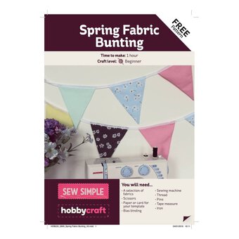 FREE PATTERN Sew Spring Fabric Bunting