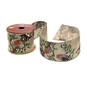 Festive Robin Wire Edge Printed Ribbon 63mm x 3m image number 1