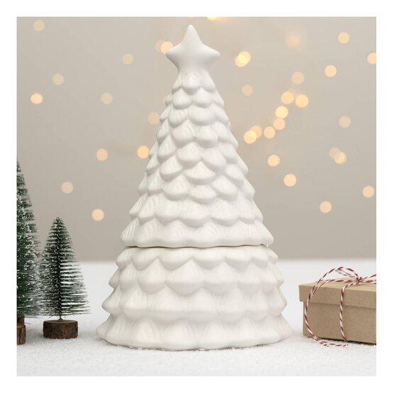 Ceramic Tree Jar with Lid 26cm  image number 1