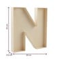 Wooden Fillable Letter N 22cm image number 4