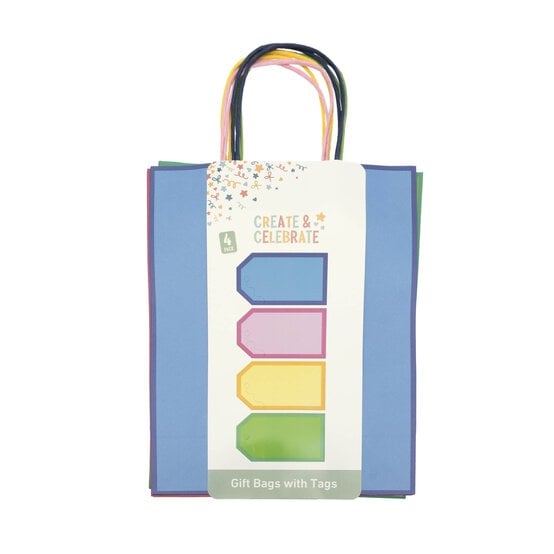 Bright Paper Gift Bag 4 Pack image number 3
